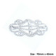 Sew-On Diamante Motif, Silver, 90mm x 45mm